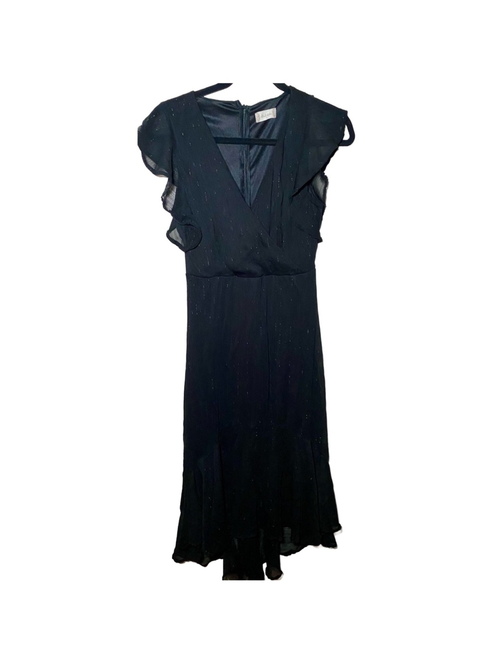 Women's Altar'd State Black Empire Waist Sequin Dress S